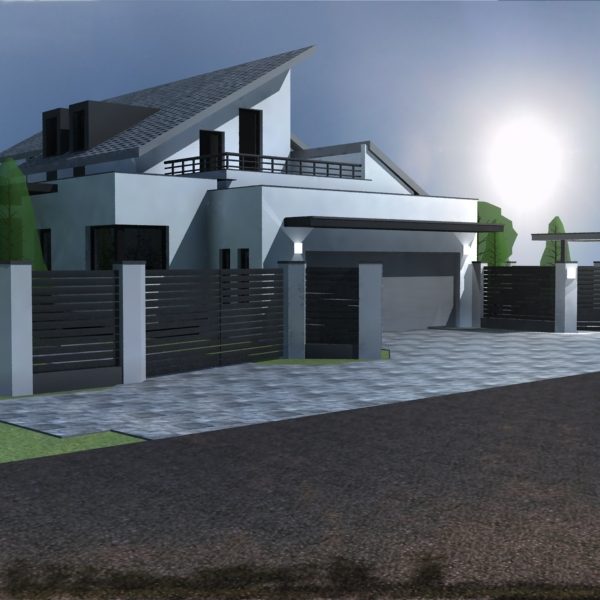 Családi ház kerítése - Kerítés tervezése Tápiószecső