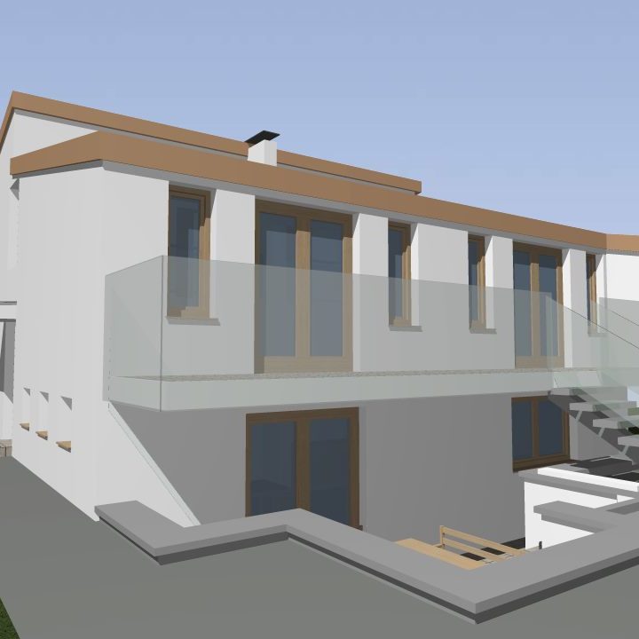 Külső látványterv - Nyaraló átalakítása Csopak