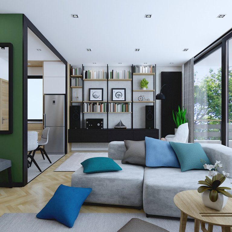 Nappali - Lakásfelújítás Budapest II. kerületében