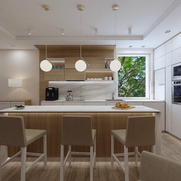 Konyha - Társasházi lakásfelújítás Budapest II